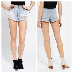 UO BDG High Rise Dree Cheeky Denim Shorts
